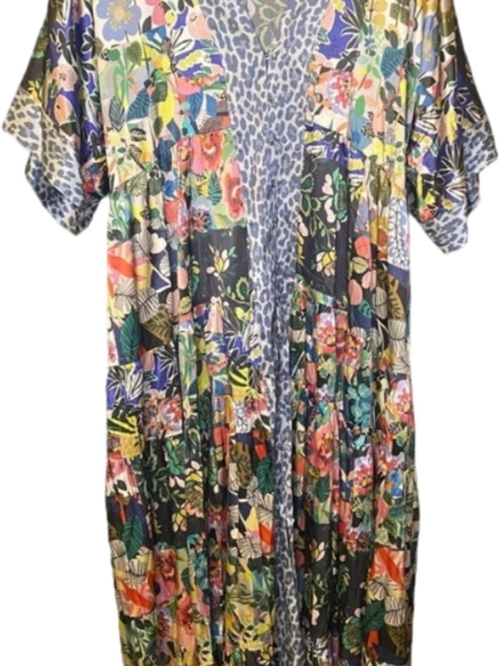 NWOT Johnny Was Chelsea Gardens Silk Kimono/Dress Oversized - Picture 10 of 12